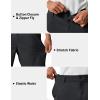 image:imageTACVASEN Mens 7 Golf Casual Shorts with 6 Pockets Stretch Lightweight Dress Work Short Flat Front Quick Dry for Summer01 Black