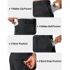 image:imageTACVASEN Mens 7 Golf Casual Shorts with 6 Pockets Stretch Lightweight Dress Work Short Flat Front Quick Dry for Summer01 Black