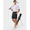 image:imageTACVASEN Mens 7 Golf Casual Shorts with 6 Pockets Stretch Lightweight Dress Work Short Flat Front Quick Dry for Summer01 Black