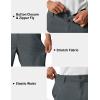 image:imageTACVASEN Mens 7 Golf Casual Shorts with 6 Pockets Stretch Lightweight Dress Work Short Flat Front Quick Dry for Summer02 Dark Grey