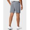 image:imageTACVASEN Mens 7 Golf Casual Shorts with 6 Pockets Stretch Lightweight Dress Work Short Flat Front Quick Dry for Summer04 Light Grey