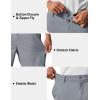 image:imageTACVASEN Mens 7 Golf Casual Shorts with 6 Pockets Stretch Lightweight Dress Work Short Flat Front Quick Dry for Summer04 Light Grey