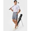 image:imageTACVASEN Mens 7 Golf Casual Shorts with 6 Pockets Stretch Lightweight Dress Work Short Flat Front Quick Dry for Summer04 Light Grey