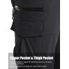 image:imageTACVASEN Mens Capri Pants Quick Dry Cargo Hiking Water Resistant Work Summer Long Shorts Below Knee01black