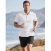 image:imageTACVASEN Mens Golf Shirt Dry Fit Mens Polo Shirts Short Sleeve Performance Golf Polos for Men with Collar Work Shirts01white