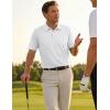 image:imageTACVASEN Mens Golf Shirt Dry Fit Mens Polo Shirts Short Sleeve Performance Golf Polos for Men with Collar Work Shirts01white