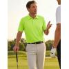 image:imageTACVASEN Mens Golf Shirt Dry Fit Mens Polo Shirts Short Sleeve Performance Golf Polos for Men with Collar Work Shirts06yellow Green