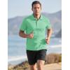 image:imageTACVASEN Mens Golf Shirt Dry Fit Mens Polo Shirts Short Sleeve Performance Golf Polos for Men with Collar Work Shirts08mint Green
