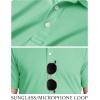 image:imageTACVASEN Mens Golf Shirt Dry Fit Mens Polo Shirts Short Sleeve Performance Golf Polos for Men with Collar Work Shirts08mint Green