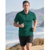 image:imageTACVASEN Mens Golf Shirt Dry Fit Mens Polo Shirts Short Sleeve Performance Golf Polos for Men with Collar Work Shirts09emerald Green
