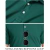 image:imageTACVASEN Mens Golf Shirt Dry Fit Mens Polo Shirts Short Sleeve Performance Golf Polos for Men with Collar Work Shirts09emerald Green