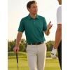 image:imageTACVASEN Mens Golf Shirt Dry Fit Mens Polo Shirts Short Sleeve Performance Golf Polos for Men with Collar Work Shirts09emerald Green