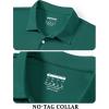 image:imageTACVASEN Mens Golf Shirt Dry Fit Mens Polo Shirts Short Sleeve Performance Golf Polos for Men with Collar Work Shirts09emerald Green