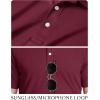 image:imageTACVASEN Mens Golf Shirt Dry Fit Mens Polo Shirts Short Sleeve Performance Golf Polos for Men with Collar Work Shirts10wine Red