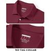 image:imageTACVASEN Mens Golf Shirt Dry Fit Mens Polo Shirts Short Sleeve Performance Golf Polos for Men with Collar Work Shirts10wine Red