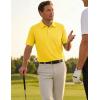image:imageTACVASEN Mens Golf Shirt Dry Fit Mens Polo Shirts Short Sleeve Performance Golf Polos for Men with Collar Work Shirts12yellow