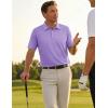 image:imageTACVASEN Mens Golf Shirt Dry Fit Mens Polo Shirts Short Sleeve Performance Golf Polos for Men with Collar Work Shirts13light Purple