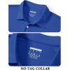 image:imageTACVASEN Mens Golf Shirt Dry Fit Mens Polo Shirts Short Sleeve Performance Golf Polos for Men with Collar Work Shirts15color Blue