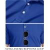 image:imageTACVASEN Mens Golf Shirt Dry Fit Mens Polo Shirts Short Sleeve Performance Golf Polos for Men with Collar Work Shirts15color Blue