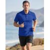 image:imageTACVASEN Mens Golf Shirt Dry Fit Mens Polo Shirts Short Sleeve Performance Golf Polos for Men with Collar Work Shirts15color Blue
