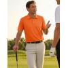 image:imageTACVASEN Mens Golf Shirt Dry Fit Mens Polo Shirts Short Sleeve Performance Golf Polos for Men with Collar Work Shirts17orange