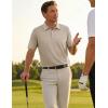 image:imageTACVASEN Mens Golf Shirt Dry Fit Mens Polo Shirts Short Sleeve Performance Golf Polos for Men with Collar Work Shirts19khaki