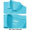 image:imageTACVASEN Mens Golf Shirt Dry Fit Mens Polo Shirts Short Sleeve Performance Golf Polos for Men with Collar Work Shirts20iceblue