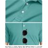 image:imageTACVASEN Mens Golf Shirt Dry Fit Mens Polo Shirts Short Sleeve Performance Golf Polos for Men with Collar Work Shirts21grey Green
