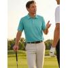 image:imageTACVASEN Mens Golf Shirt Dry Fit Mens Polo Shirts Short Sleeve Performance Golf Polos for Men with Collar Work Shirts21grey Green