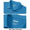 image:imageTACVASEN Mens Golf Shirt Dry Fit Mens Polo Shirts Short Sleeve Performance Golf Polos for Men with Collar Work Shirts22blue Green