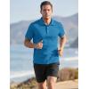 image:imageTACVASEN Mens Golf Shirt Dry Fit Mens Polo Shirts Short Sleeve Performance Golf Polos for Men with Collar Work Shirts22blue Green