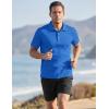 image:imageTACVASEN Mens Golf Shirt Dry Fit Mens Polo Shirts Short Sleeve Performance Golf Polos for Men with Collar Work Shirts23azure