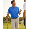 image:imageTACVASEN Mens Golf Shirt Dry Fit Mens Polo Shirts Short Sleeve Performance Golf Polos for Men with Collar Work Shirts23azure
