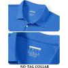 image:imageTACVASEN Mens Golf Shirt Dry Fit Mens Polo Shirts Short Sleeve Performance Golf Polos for Men with Collar Work Shirts23azure