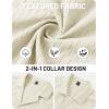 image:imageTACVASEN Mens Short Sleeve Button Down Shirt Casual Cuban Guayabera Shirt Summer Beach Vacation ShirtsBeige White