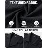 image:imageTACVASEN Mens Short Sleeve Button Down Shirt Casual Cuban Guayabera Shirt Summer Beach Vacation ShirtsBlack