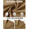 image:imageTACVASEN Mens Short Sleeve Button Down Shirt Casual Cuban Guayabera Shirt Summer Beach Vacation ShirtsLight Coffee