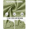 image:imageTACVASEN Mens Short Sleeve Button Down Shirt Casual Cuban Guayabera Shirt Summer Beach Vacation ShirtsSoygreen
