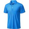 image:imageTACVASEN Mens Golf Shirt Dry Fit Mens Polo Shirts Short Sleeve Performance Golf Polos for Men with Collar Work Shirts23azure