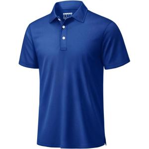 image:imageTACVASEN Mens Golf Shirt Dry Fit Mens Polo Shirts Short Sleeve Performance Golf Polos for Men with Collar Work Shirts24dark Blue