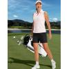 image:imageTACVASEN Womens 5 Hiking Shorts Quick Dry Lightweight UPF 50 Athletic Shorts with Pockets Summer Golf Casul Workout01 Black