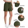 image:imageTACVASEN Womens 5 Hiking Shorts Quick Dry Lightweight UPF 50 Athletic Shorts with Pockets Summer Golf Casul WorkoutArmy Green
