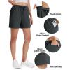 image:imageTACVASEN Womens 5 Hiking Shorts Quick Dry Lightweight UPF 50 Athletic Shorts with Pockets Summer Golf Casul WorkoutDarkgrey