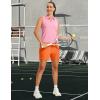 image:imageTACVASEN Womens 5 Hiking Shorts Quick Dry Lightweight UPF 50 Athletic Shorts with Pockets Summer Golf Casul WorkoutFlorange