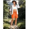 image:imageTACVASEN Womens 5 Hiking Shorts Quick Dry Lightweight UPF 50 Athletic Shorts with Pockets Summer Golf Casul WorkoutFlorange