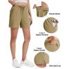 image:imageTACVASEN Womens 5 Hiking Shorts Quick Dry Lightweight UPF 50 Athletic Shorts with Pockets Summer Golf Casul WorkoutKhaki