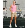 image:imageTACVASEN Womens 5 Hiking Shorts Quick Dry Lightweight UPF 50 Athletic Shorts with Pockets Summer Golf Casul WorkoutKhaki