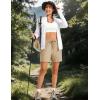 image:imageTACVASEN Womens 5 Hiking Shorts Quick Dry Lightweight UPF 50 Athletic Shorts with Pockets Summer Golf Casul WorkoutKhaki