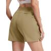 image:imageTACVASEN Womens 5 Hiking Shorts Quick Dry Lightweight UPF 50 Athletic Shorts with Pockets Summer Golf Casul WorkoutKhaki