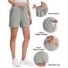 image:imageTACVASEN Womens 5 Hiking Shorts Quick Dry Lightweight UPF 50 Athletic Shorts with Pockets Summer Golf Casul WorkoutLgray